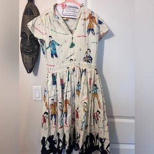 Vintage L/XL Bernie dexter Elvis-esque dress.